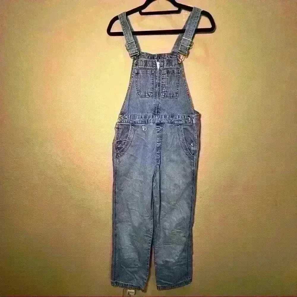 Classic Blue Denim Women's Overalls Jumpsuit
